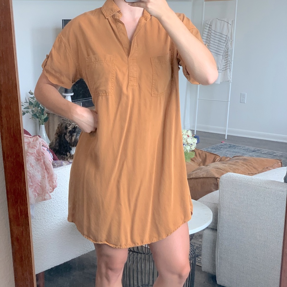 Yellow tshirt dress